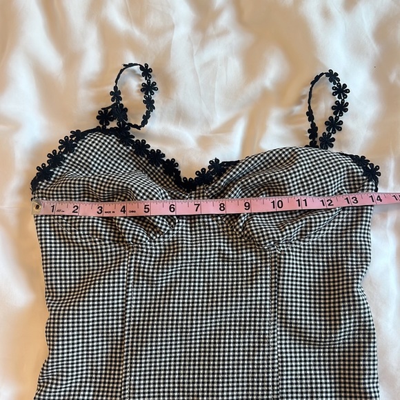 3/$25 ⭐️ NWT Lulus - Black Gingham Lace Mini Dress - Picture 9 of 12